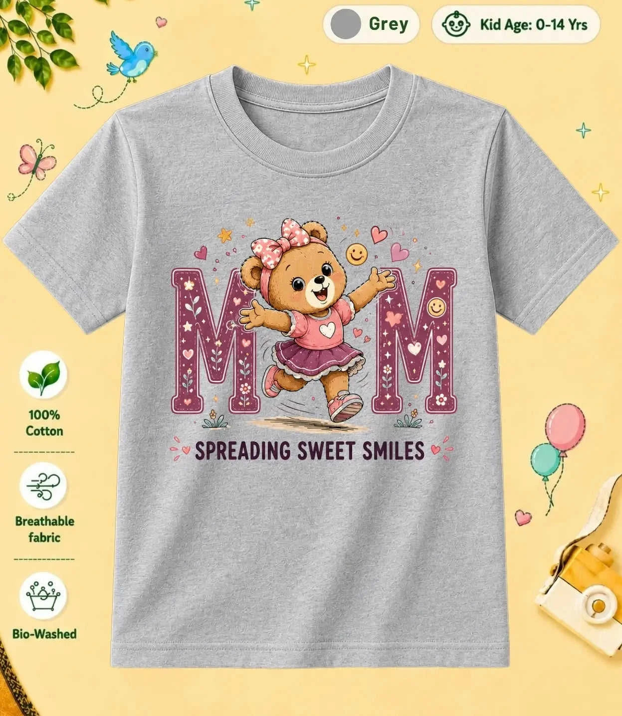 Mom & Dad's Favorite kids Cotton Tee Swiftsoul