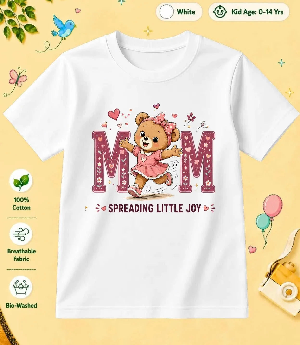 Mom & Dad's Favorite kids Cotton Tee Swiftsoul