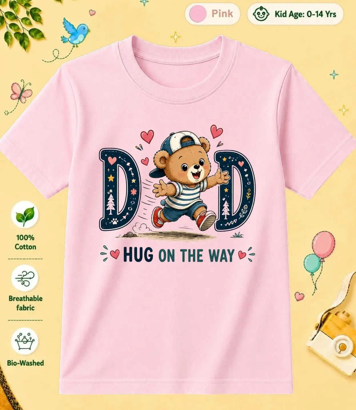 Mom & Dad's Favorite kids Cotton Tee Swiftsoul