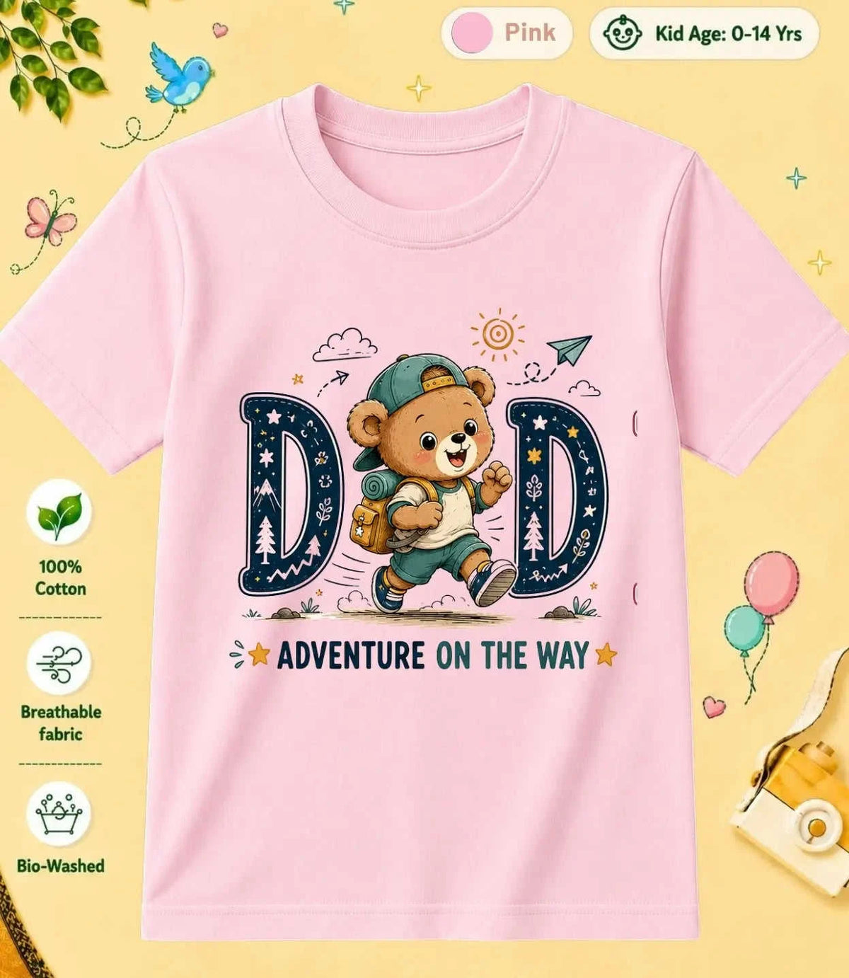 Mom & Dad's Favorite kids Cotton Tee Swiftsoul