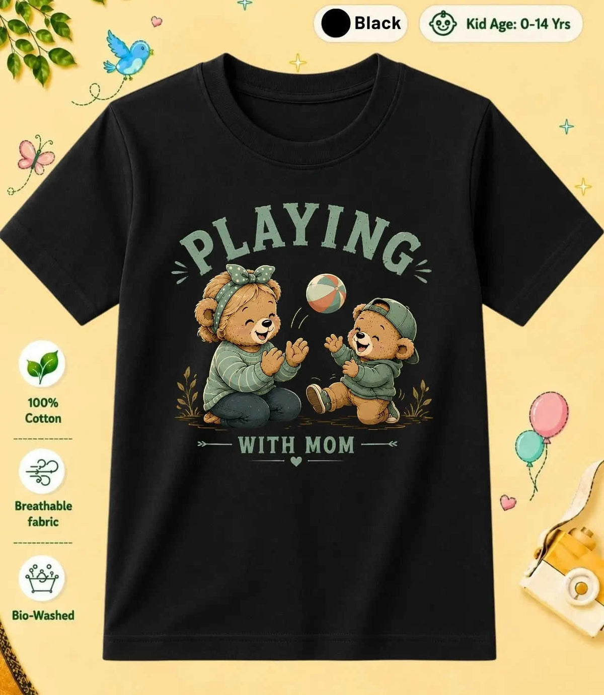 Mom & Dad's Little Champ Kid Cotton Tee (Copy) Swiftsoul