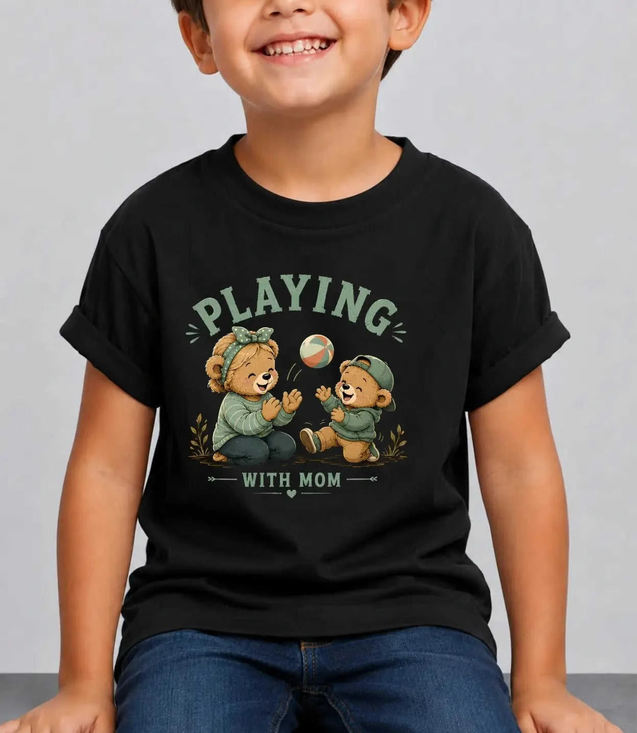 Mom & Dad's Little Champ Kid Cotton Tee Swiftsoul