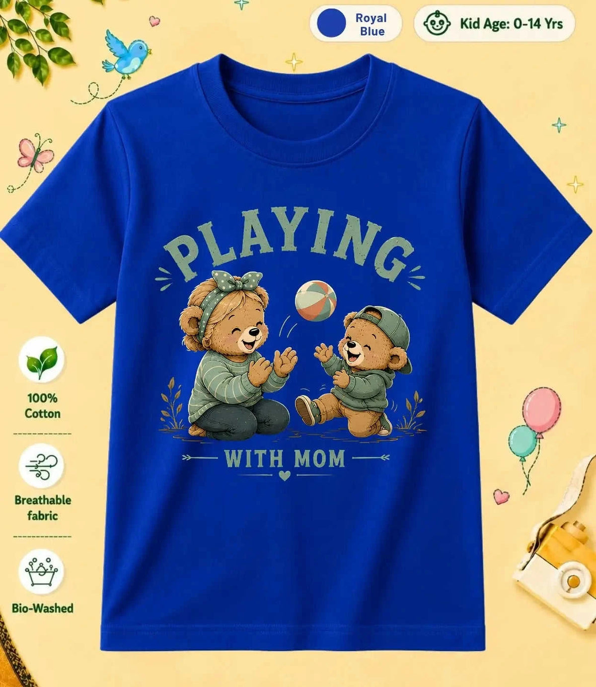 Mom & Dad's Little Champ Kid Cotton Tee Swiftsoul