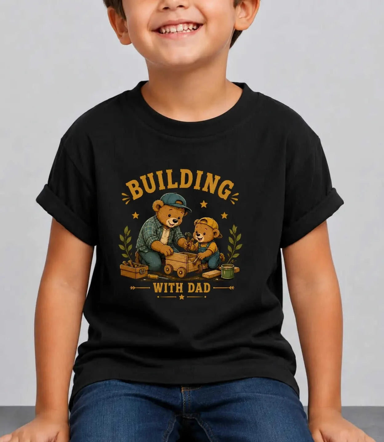 Mom & Dad's Little Champ Kid Cotton Tee Swiftsoul