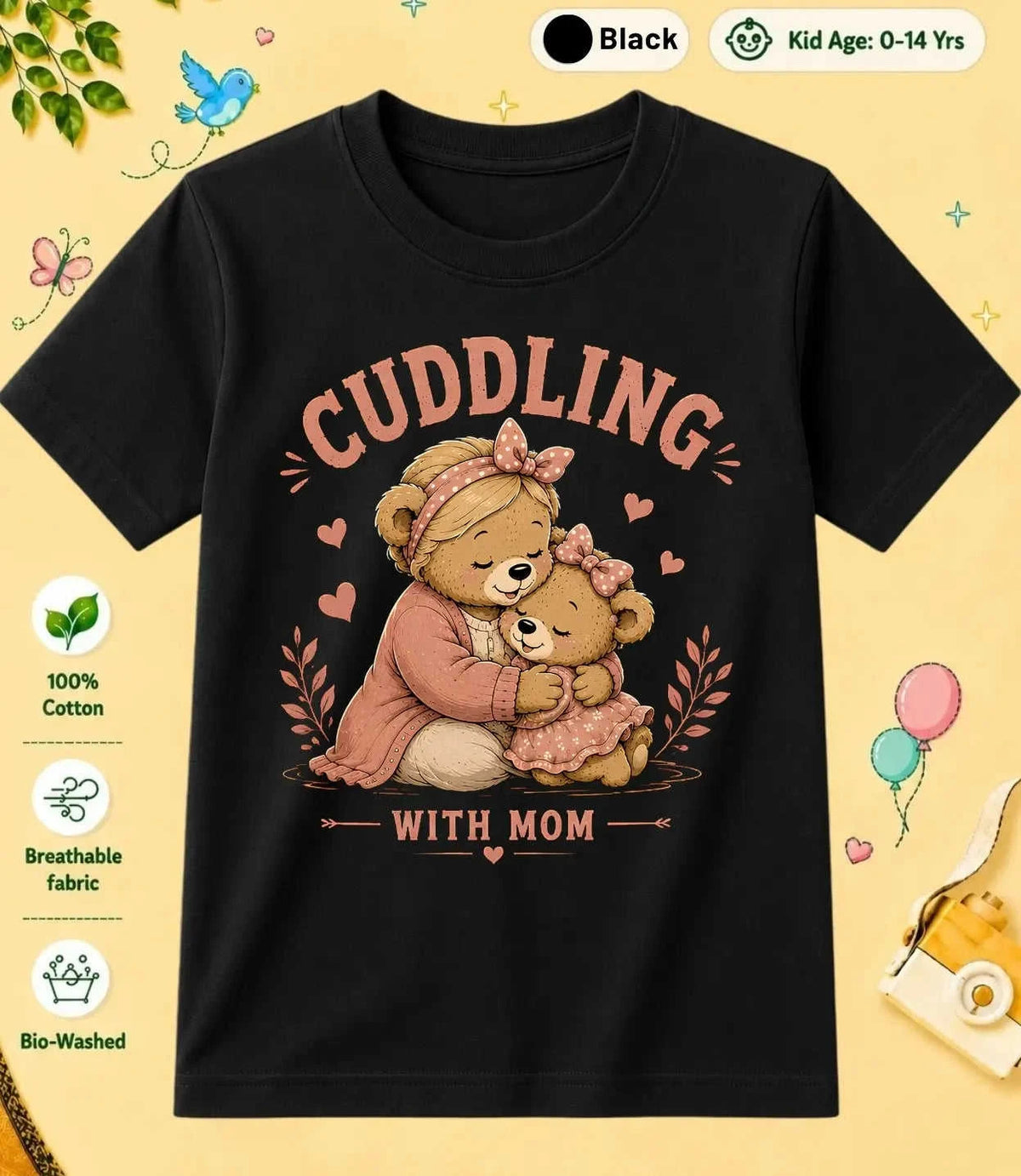 Mom & Dad's Little Champ Kid Cotton Tee Swiftsoul