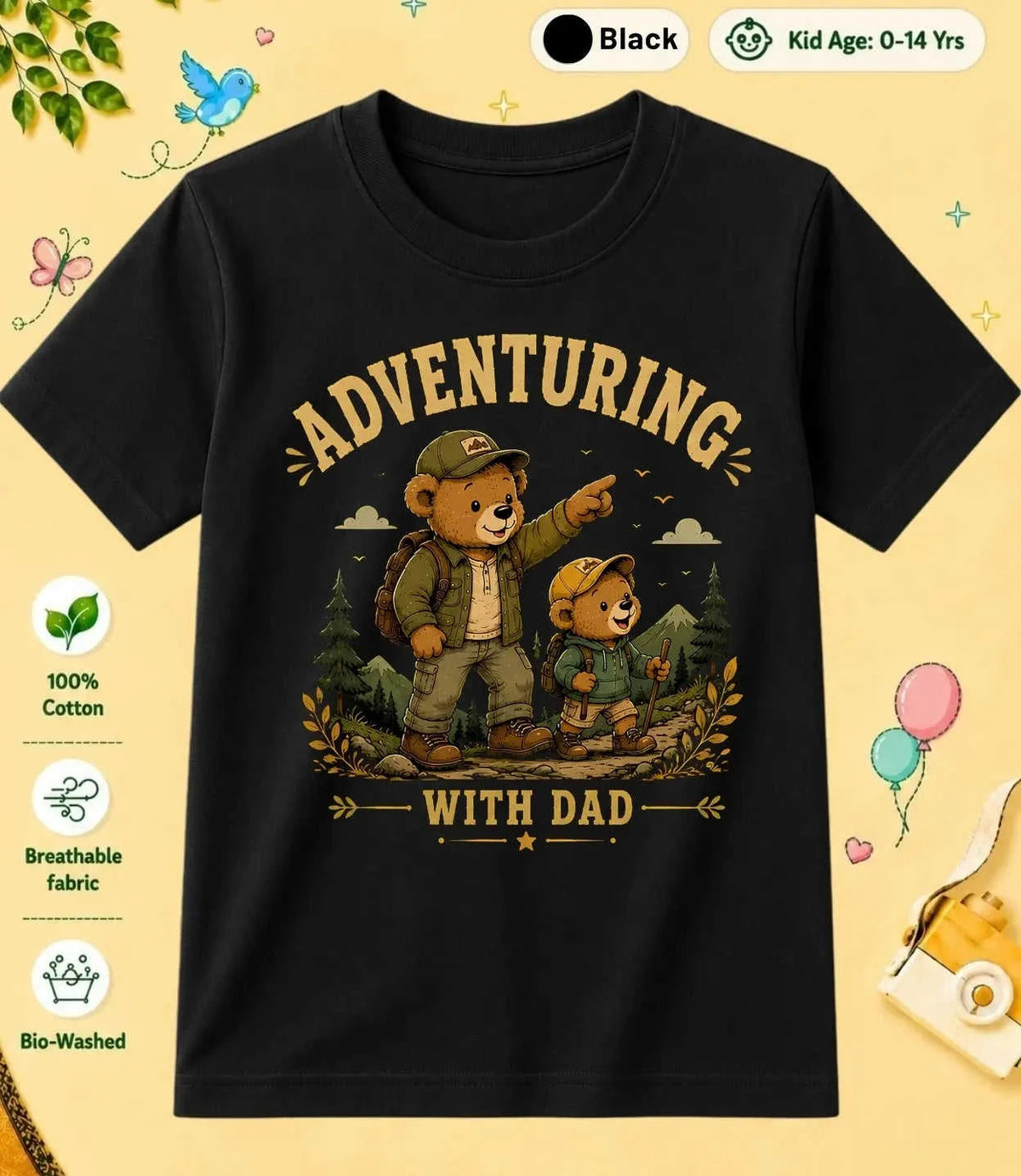 Mom & Dad's Little Champ Kid Cotton Tee Swiftsoul
