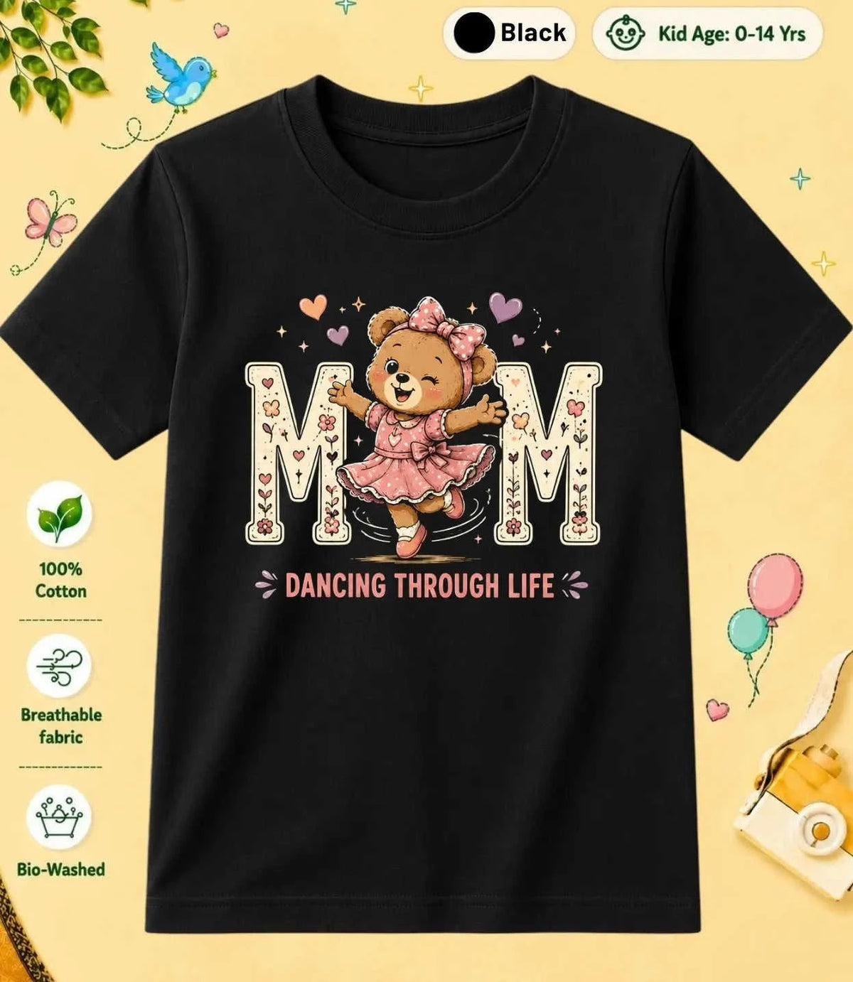 Mom & Dad's Sunshine Kid Cotton Tee Swiftsoul