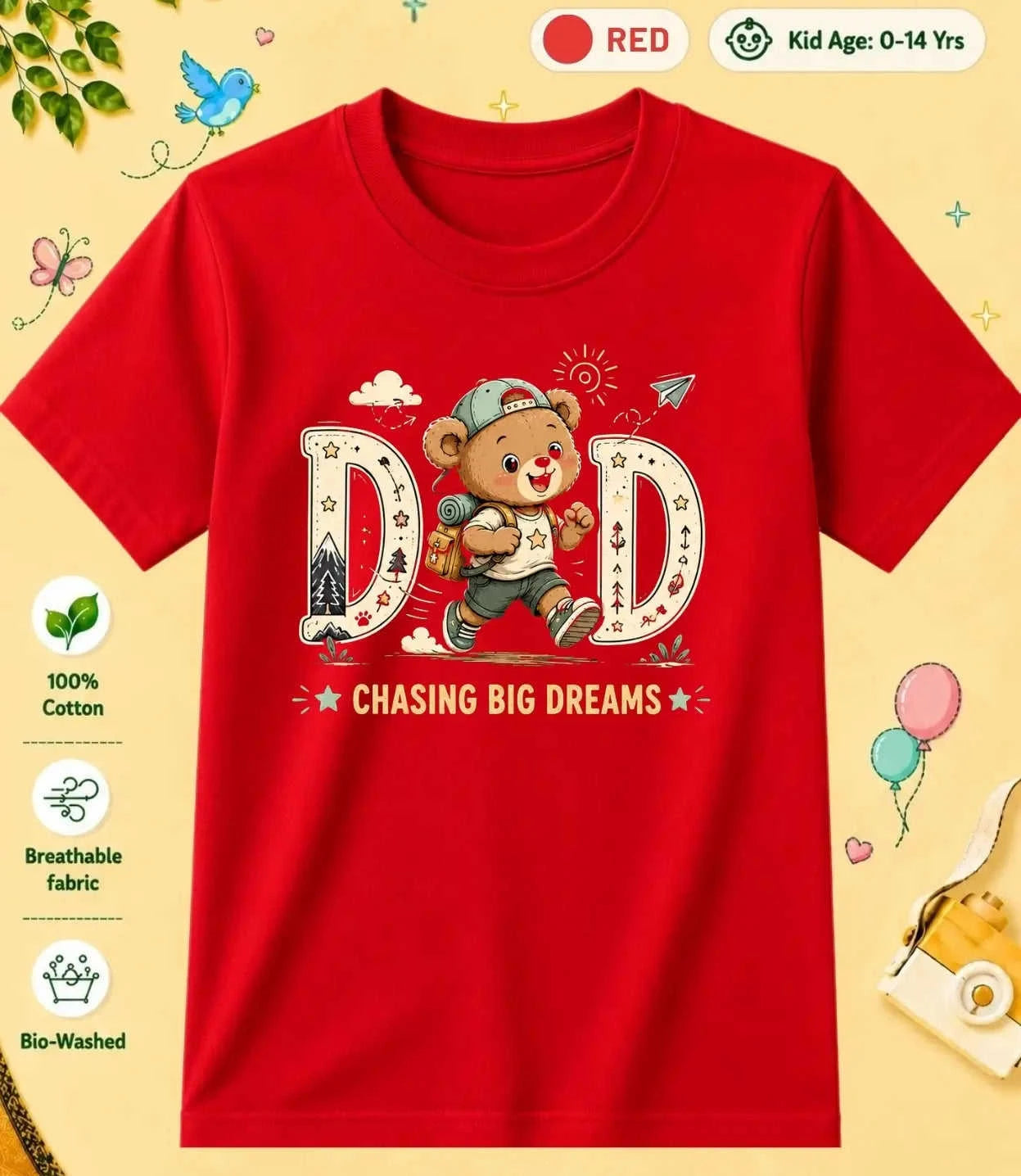 Mom & Dad's Sunshine Kid Cotton Tee Swiftsoul