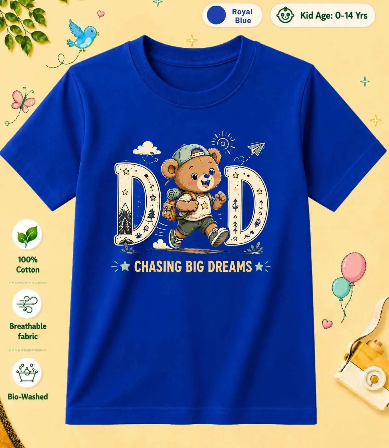 Mom & Dad's Sunshine Kid Cotton Tee Swiftsoul