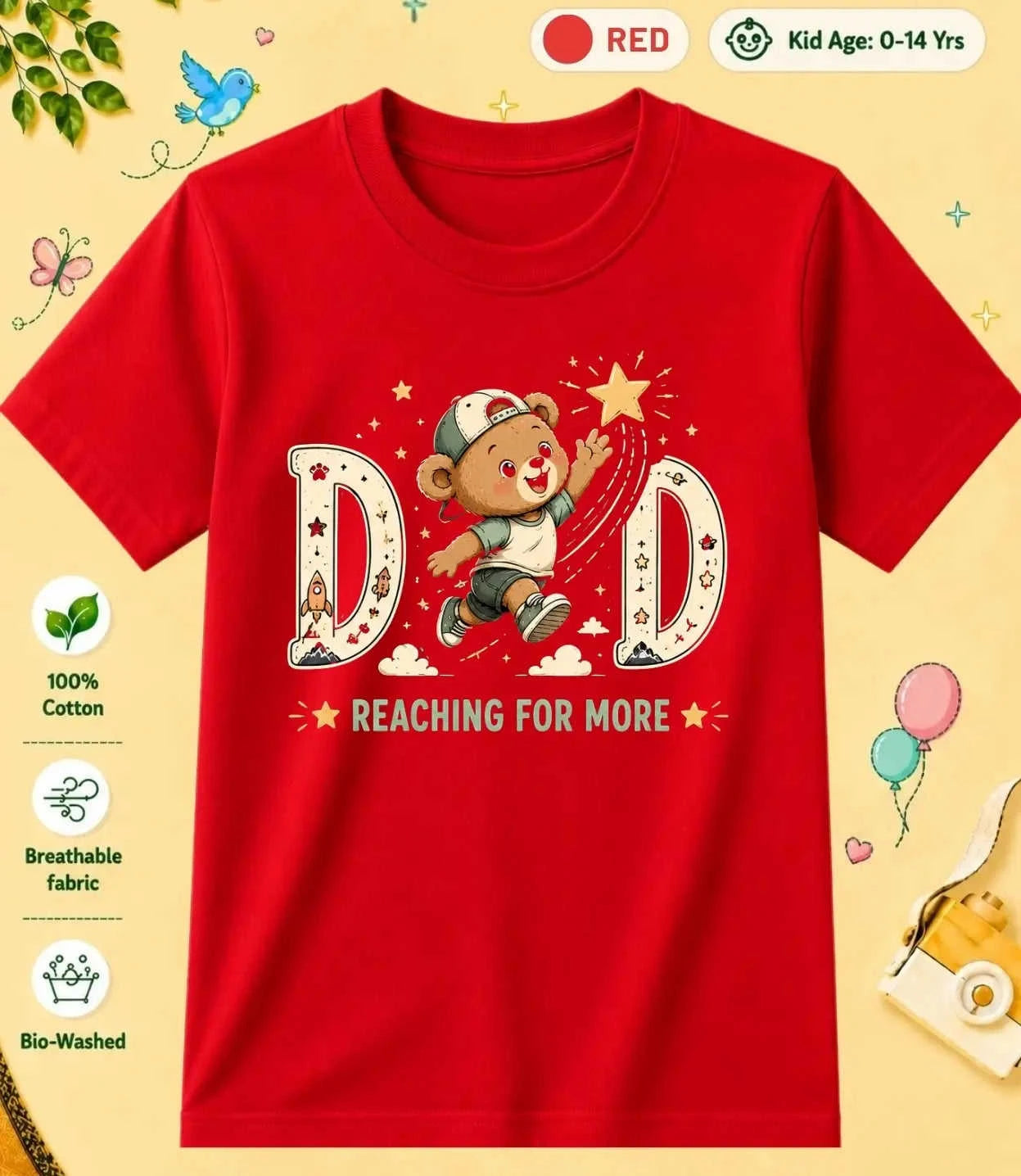 Mom & Dad's Sunshine Kid Cotton Tee Swiftsoul