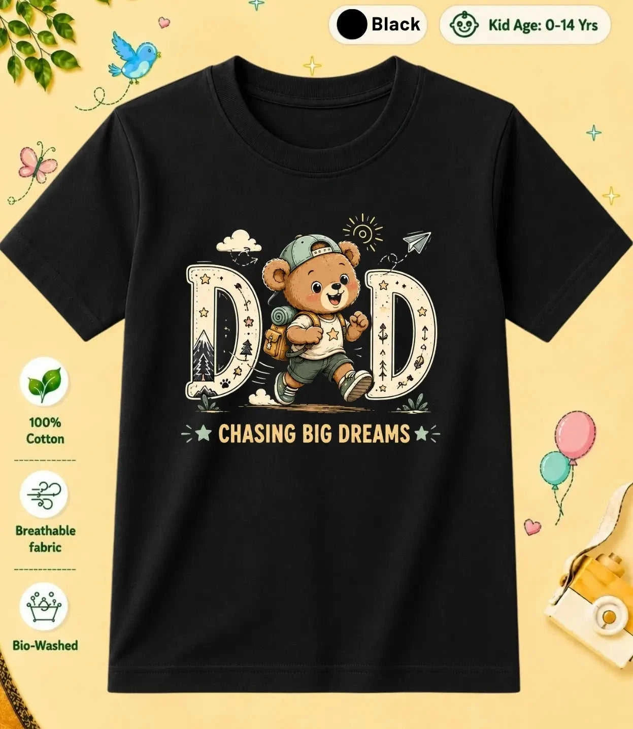 Mom & Dad's Sunshine Kid Cotton Tee Swiftsoul