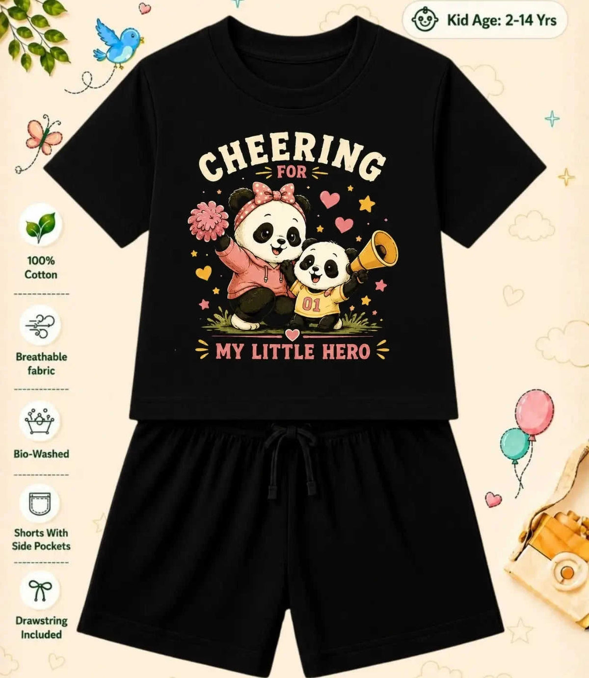 Mom - Dad Supportive Kid Co-ord Set Swiftsoul