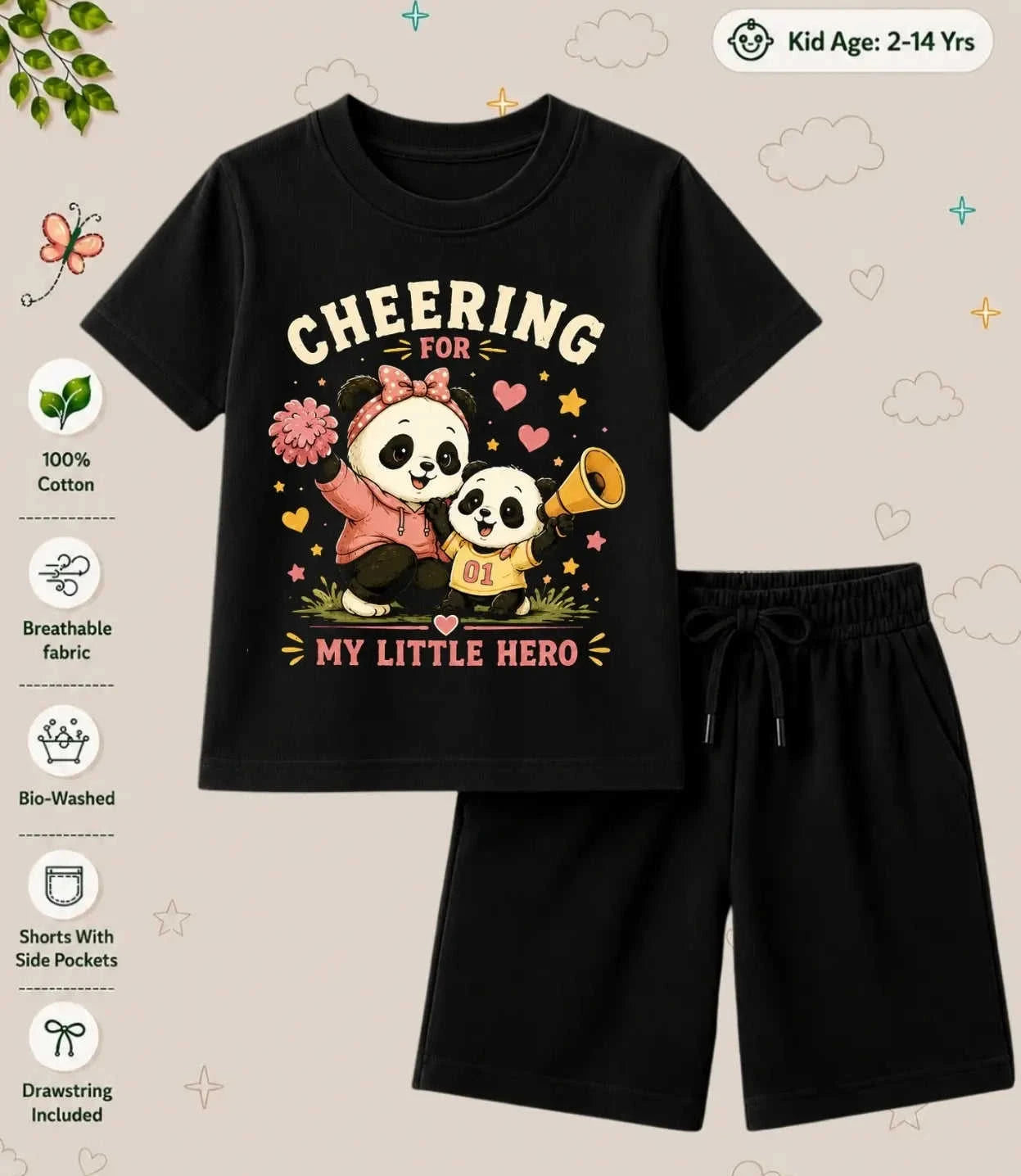 Mom - Dad Supportive Kid Co-ord Set Swiftsoul