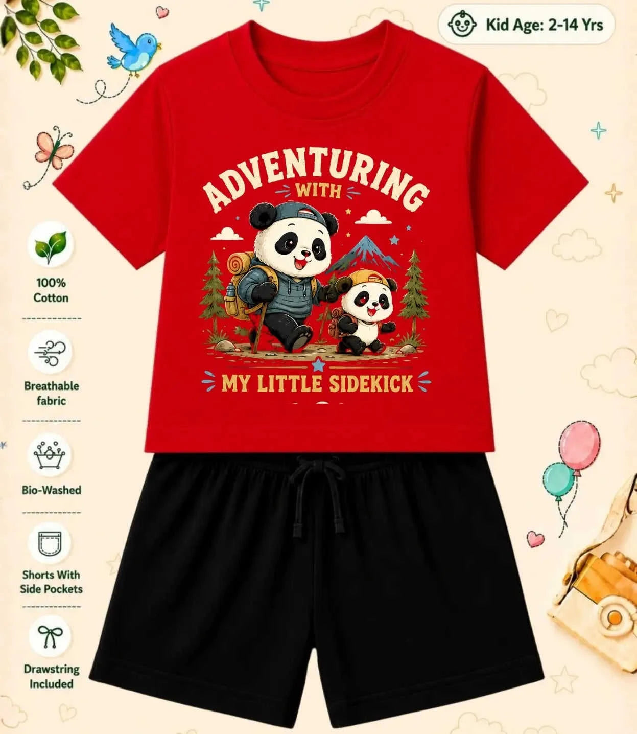 Mom - Dad Supportive Kid Co-ord Set Swiftsoul