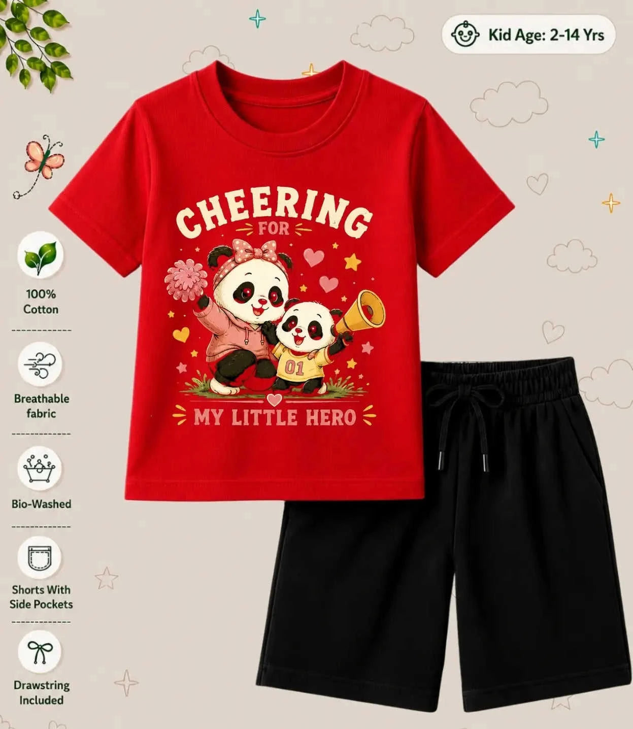 Mom - Dad Supportive Kid Co-ord Set Swiftsoul