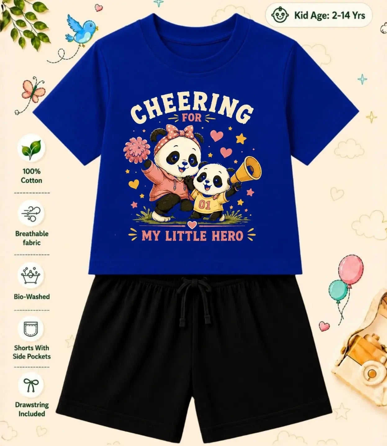 Mom - Dad Supportive Kid Co-ord Set Swiftsoul