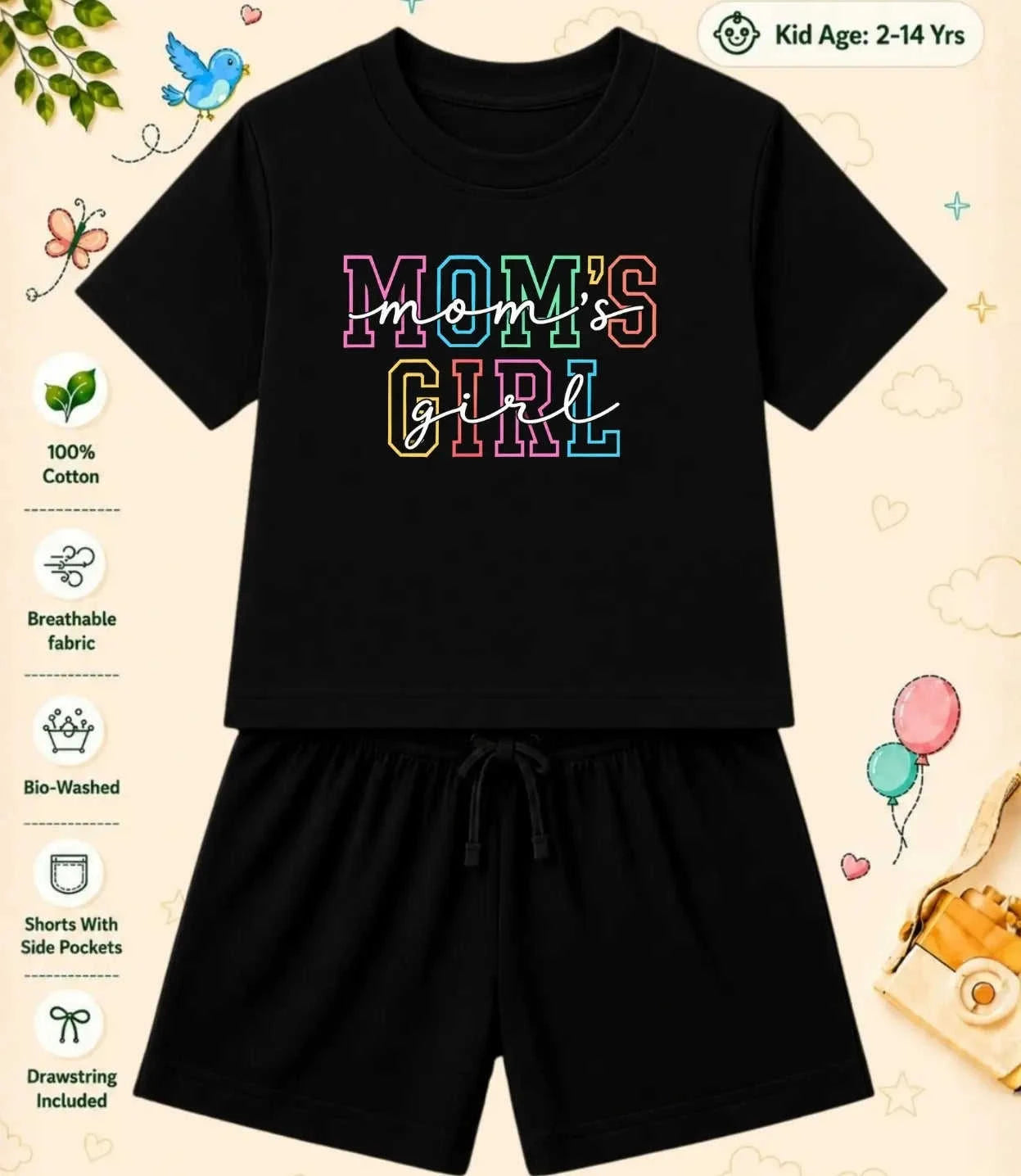 Mom - Dad Treasure Kid Co-ord Set Swiftsoul