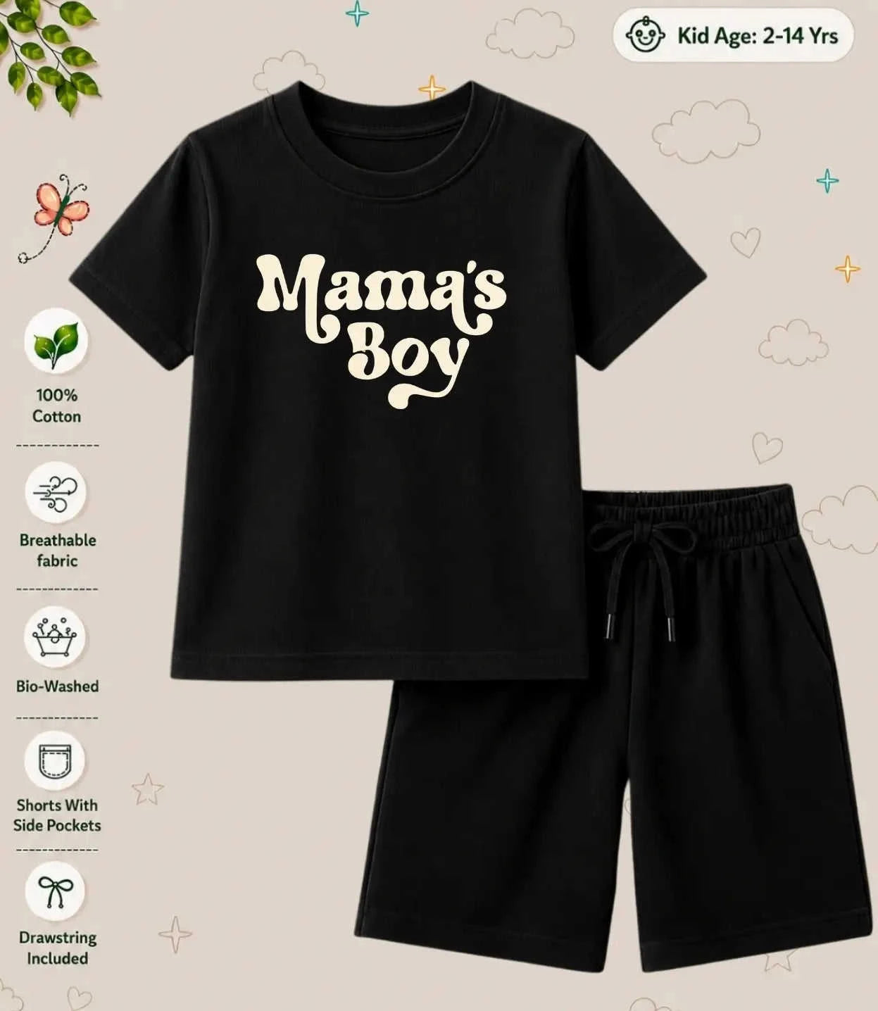 Mom - Dad Treasure Kid Co-ord Set Swiftsoul