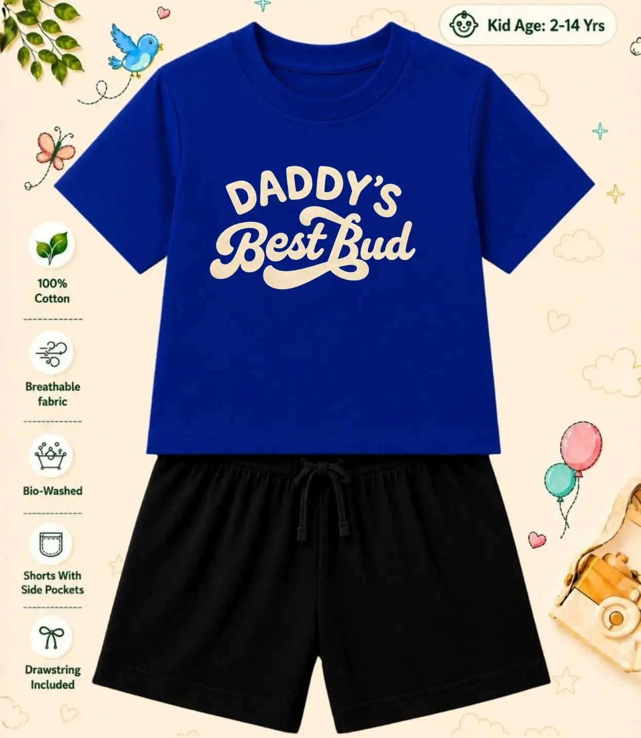Mom - Dad Treasure Kid Co-ord Set Swiftsoul