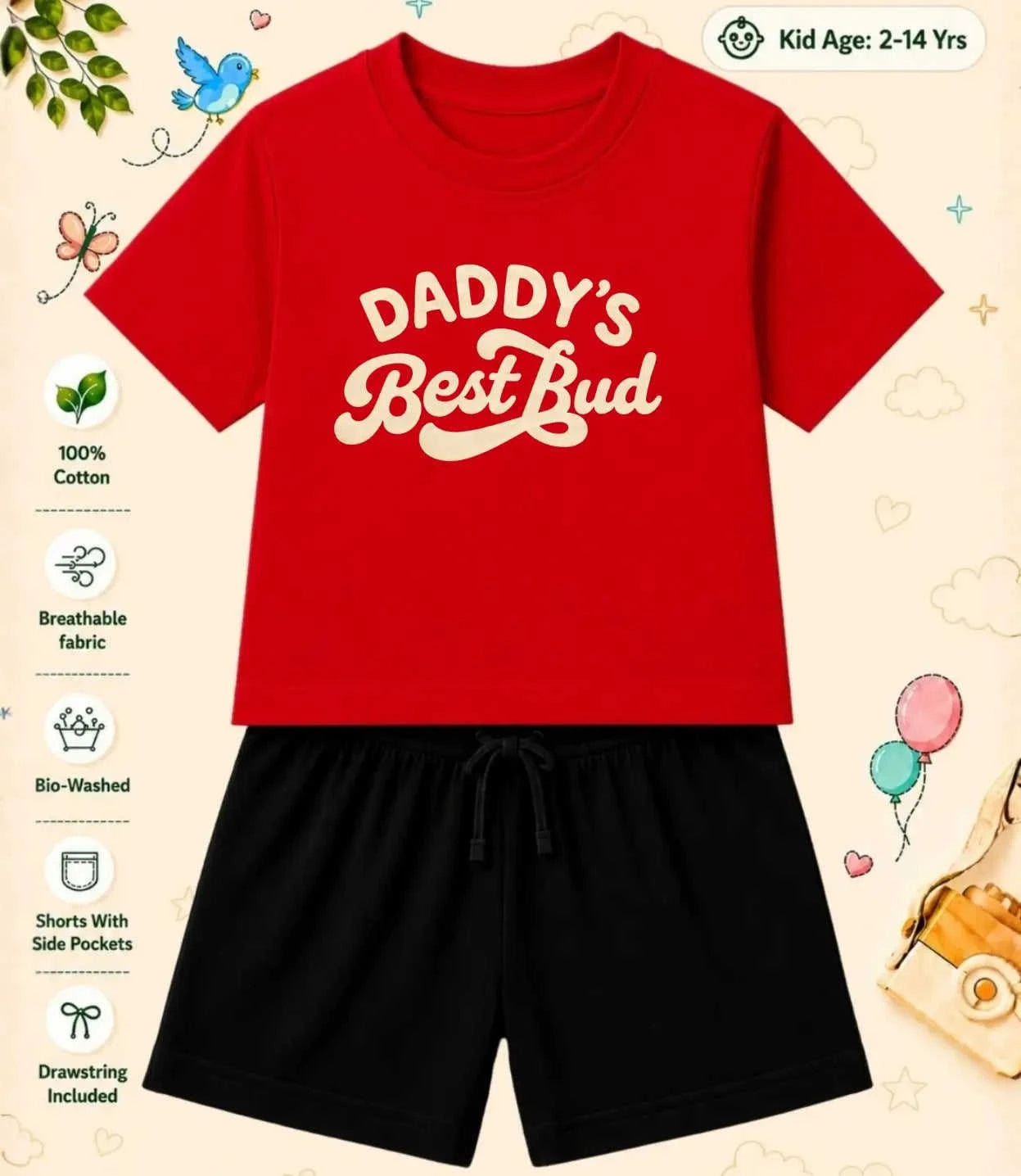 Mom - Dad Treasure Kid Co-ord Set Swiftsoul
