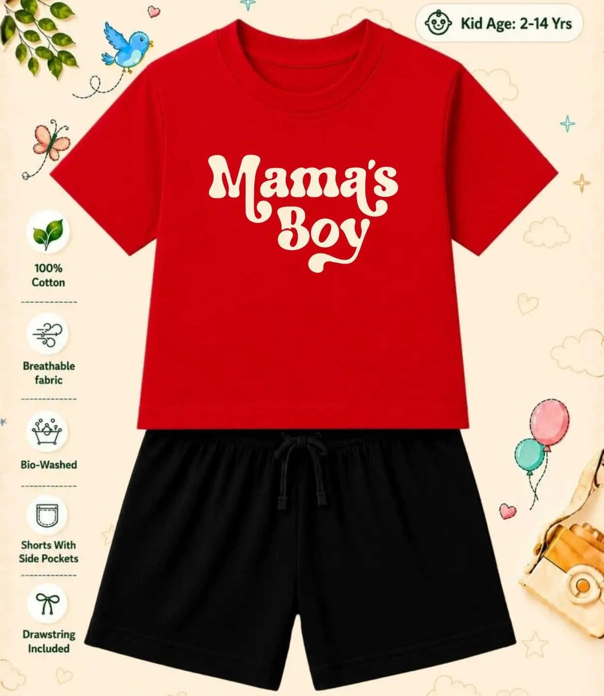 Mom - Dad Treasure Kid Co-ord Set Swiftsoul