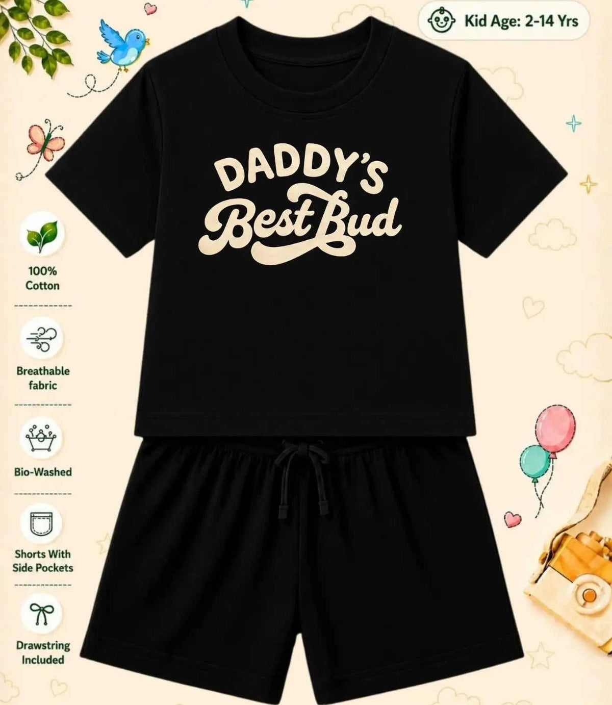 Mom - Dad Treasure Kid Co-ord Set Swiftsoul