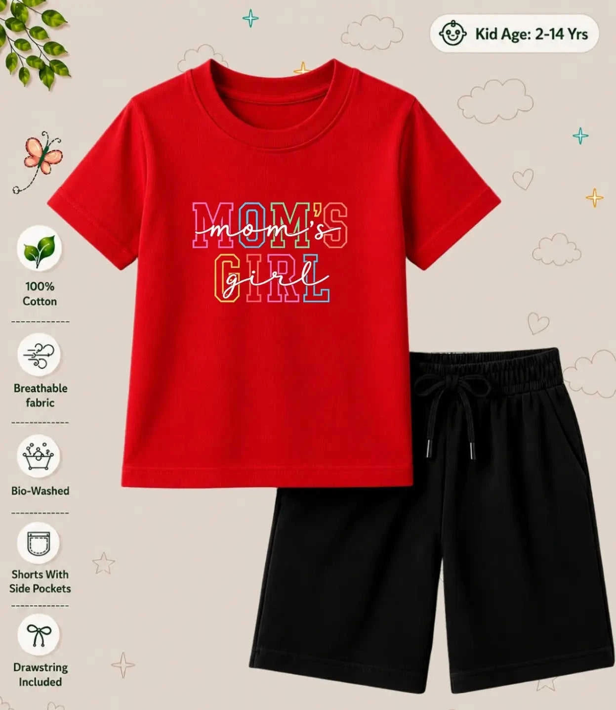 Mom - Dad Treasure Kid Co-ord Set Swiftsoul