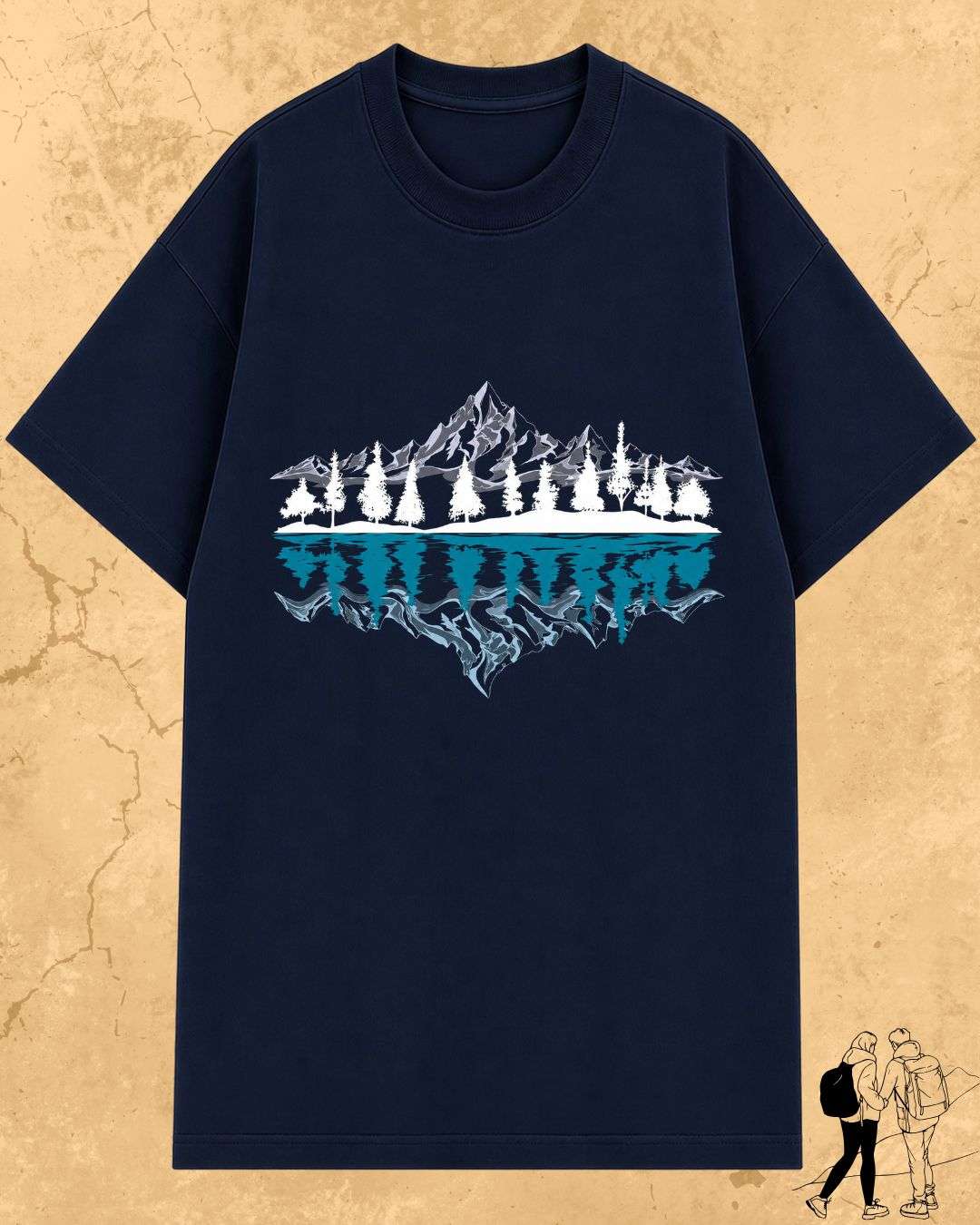 Mountain Reflection Cotton Tshirt Billien LLC 