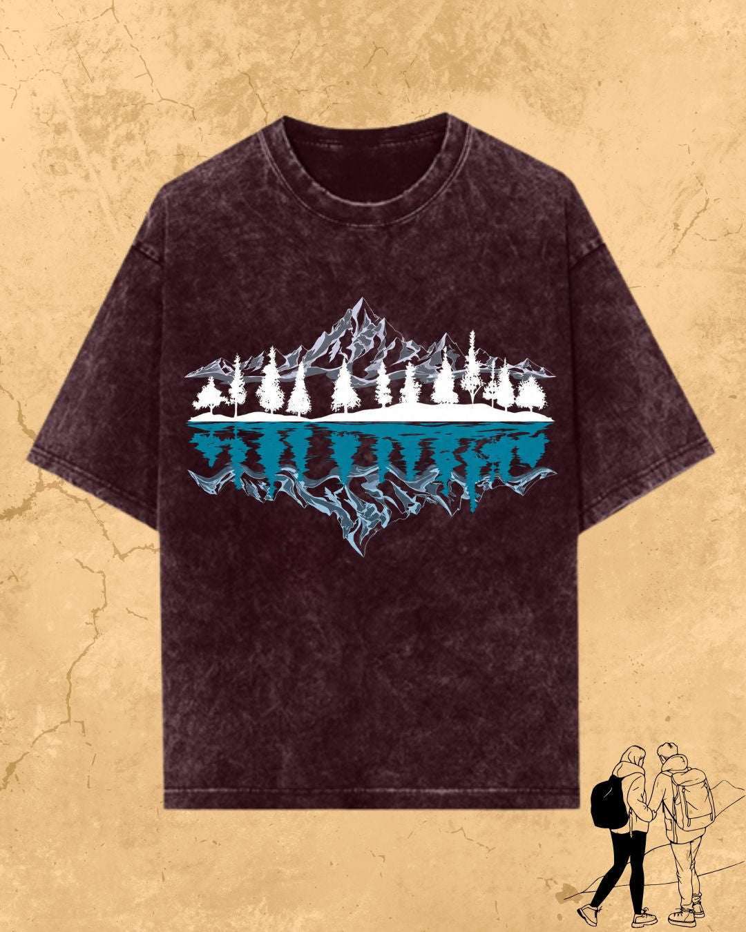 Mountain Reflection Cotton Tshirt