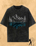 Mountain Reflection Cotton Tshirt Swiftsoul 