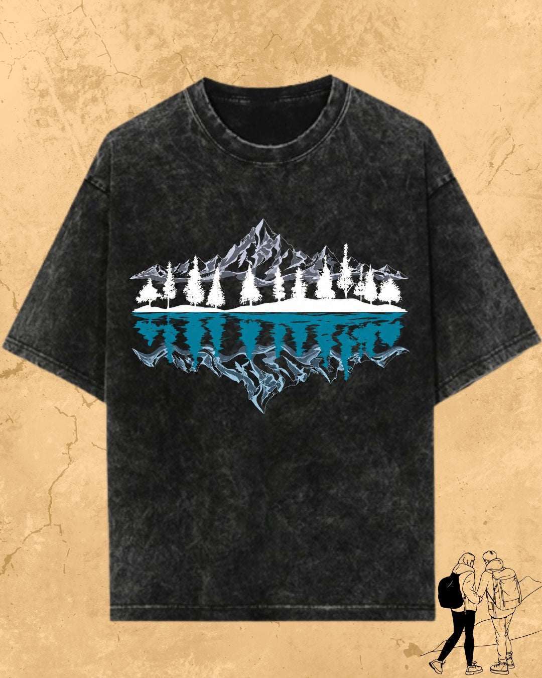 Mountain Reflection Cotton Tshirt