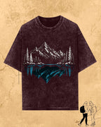 Mountain Reflection Cotton Tshirt Swiftsoul 