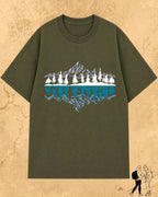 Mountain Reflection Cotton Tshirt Swiftsoul 