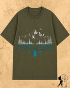 Mountain Reflection Cotton Tshirt Swiftsoul 