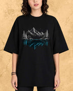 Mountain Reflection Cotton Tshirt Swiftsoul 