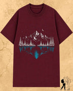 Mountain Reflection Cotton Tshirt Swiftsoul 