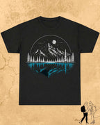 Mountain Reflection Cotton Tshirt Swiftsoul 