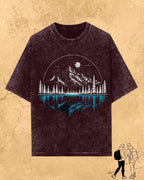 Mountain Reflection Cotton Tshirt Swiftsoul 