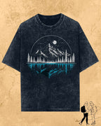 Mountain Reflection Cotton Tshirt Swiftsoul 