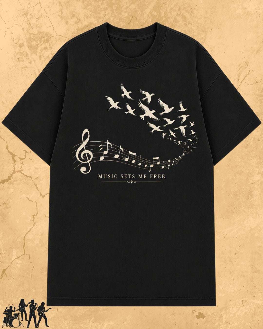 Music Freedom Cotton Tshirt Billien LLC 