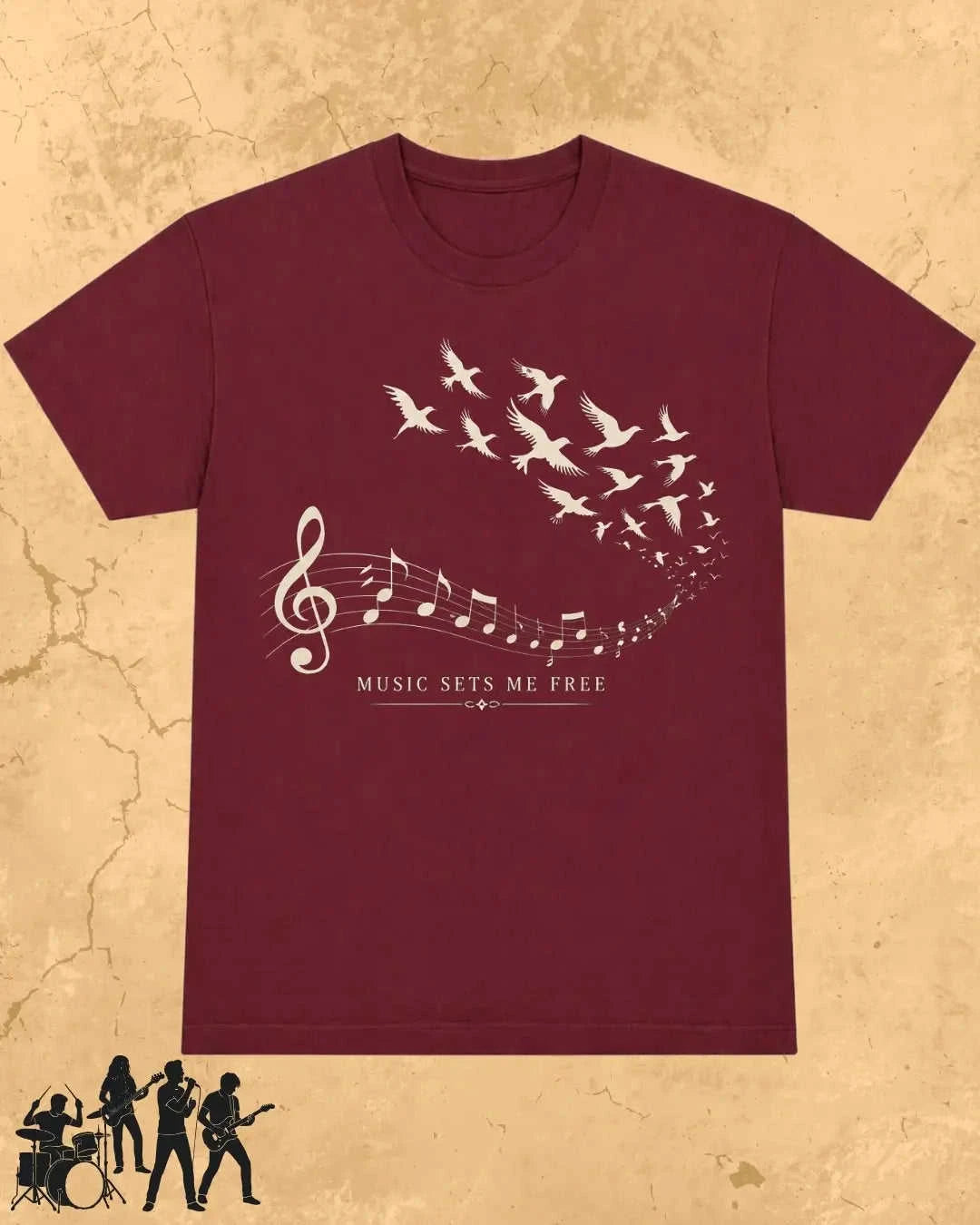 Music Freedom Cotton Tshirt Swiftsoul