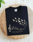 Music Freedom Cotton Tshirt Swiftsoul