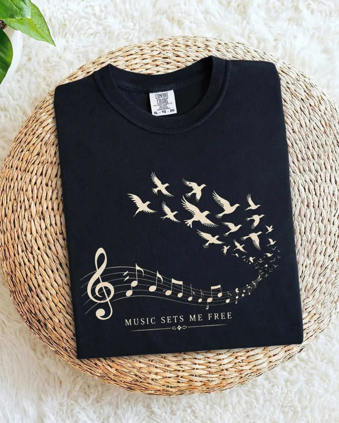 Music Freedom Cotton Tshirt Swiftsoul
