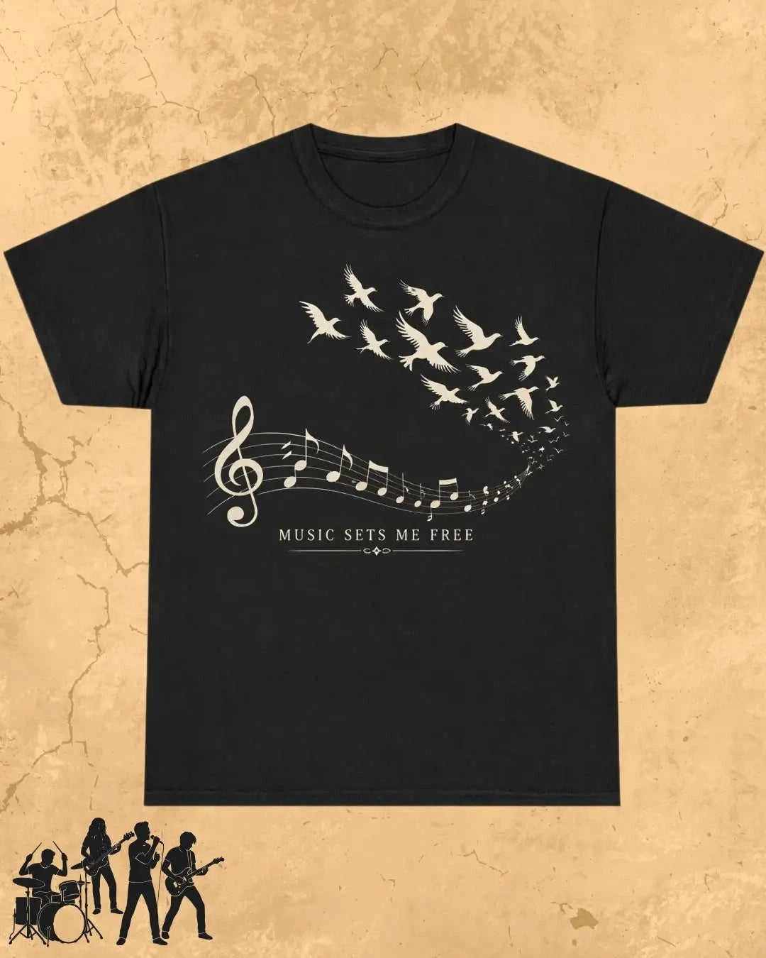 Music Freedom Cotton Tshirt Swiftsoul