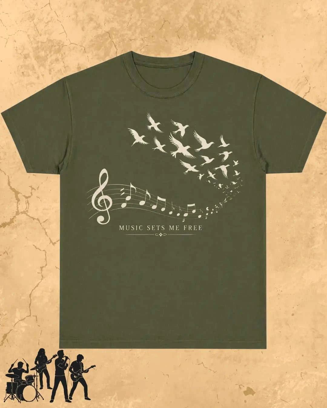 Music Freedom Cotton Tshirt Swiftsoul