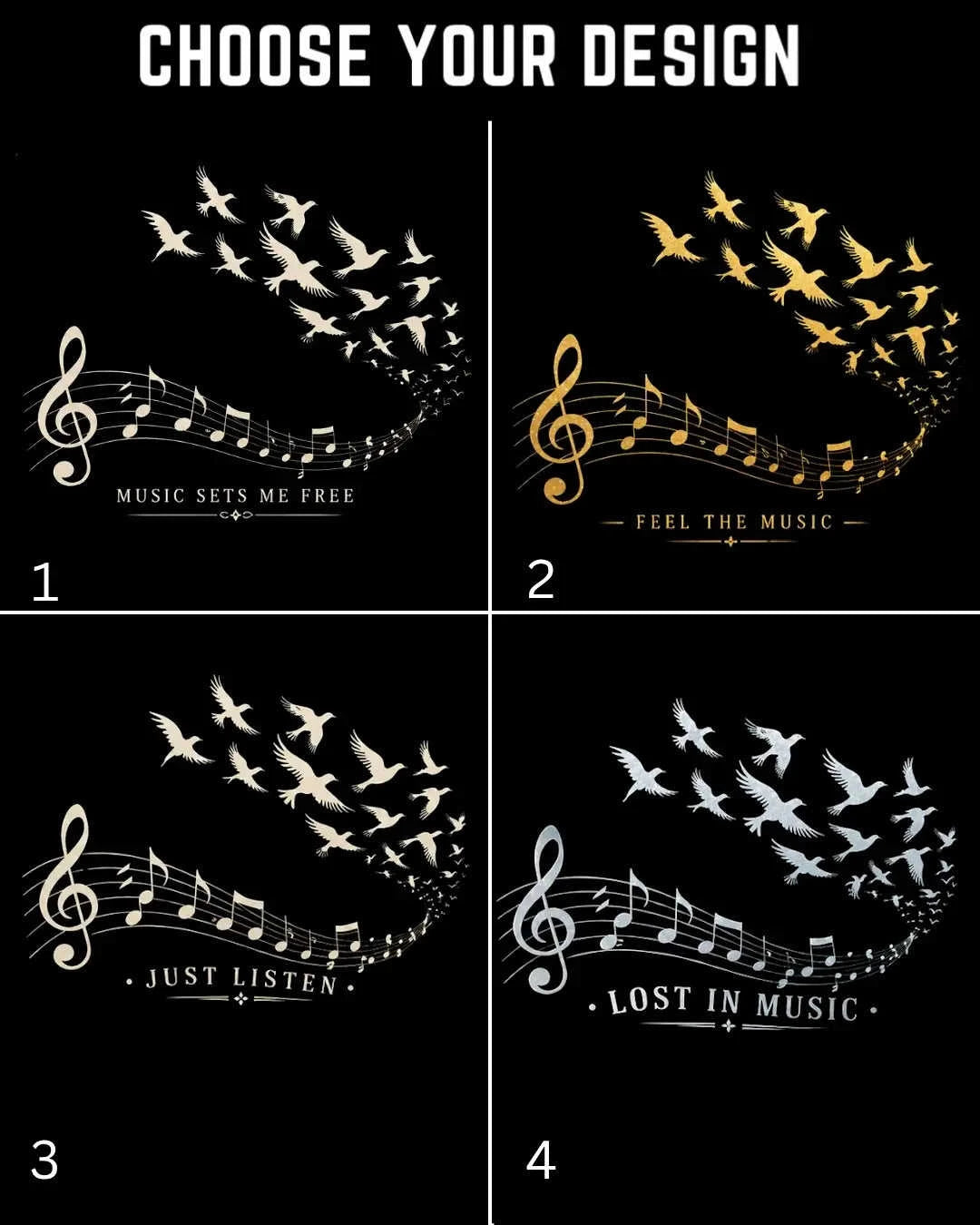 Music Freedom Cotton Tshirt Swiftsoul
