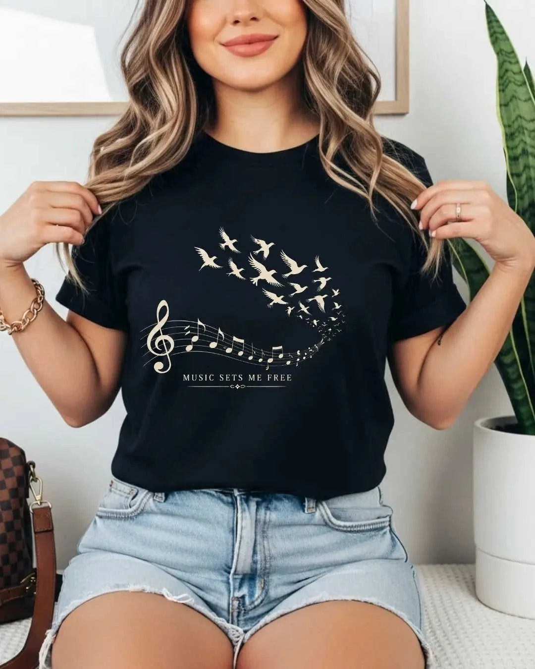 Music Freedom Cotton Tshirt Swiftsoul