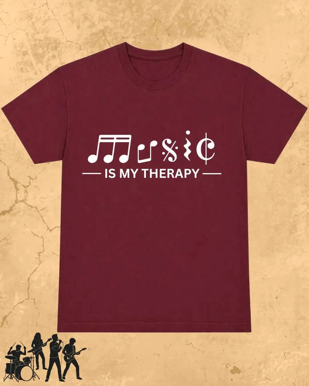 Music Is My Therapy Cotton Tshirt Swiftsoul