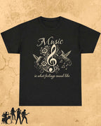Music Is What Feelings Sound Like Cotton Tee Billien LLC 