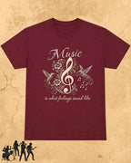 Music Is What Feelings Sound Like Cotton Tee Billien LLC 